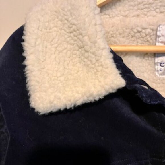 Cold Culture dark blue corduroy lined jacket w/Sherpa collar size XL - Picture 4 of 9
